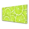 tulup.si Slika na steklu Lime hrane kuhinja 140x70 cm 2 obešalnika