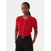 Tommy Hilfiger Pletena jopica WW0WW50070 Rdeča Slim Fit