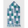 Blue Tomato Fluffy Scarf blue check