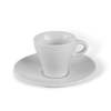 ClubHouse skodelica in krožnik Gardenia 65 ml bela