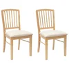 Vidaxl Jedilni stoli 2 szt. Naravna 50 x 52,5 x 91 cm