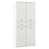 KONDELA Omarica za čevlje / polica Vilot - bela