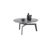 Klubska mizica BALANCE, O 80 cm, siva/antracit