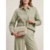 Sinsay - Crossbody torba od veštačke kože - nude