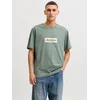 JACK & JONES Majica JORNORREBRO kremna/zlata/žad