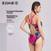 Zoke Ženski jednodelni kupaći kostim, Roze-crni