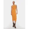 Patrizia Pepe Cocktail obleka 2A2735/K186-R824 Oranžna Slim Fit