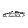 Wallity Zidna dekoracija McLaren 720S Silhouette, 70x17cm, Crna