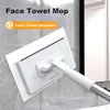 Sobam Ravni mop za čišćenje, 16 cm, Teleskopska drška, Beli