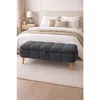 Hanah Home Sara tapacirana klupa s prostorom za odlaganje 90 × 45 × 35 cm, antracit