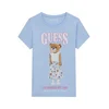 Guess Majica J6RI10 K6YW4 Svetlo modra Regular Fit