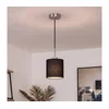Brilagi - LED luster na sajli NUBILA 1xE27/60W/230V prečnik 14 cm crna