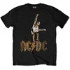 AC/DC Angus Statue Mens Black T Shirt: XL