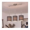 Brilagi - LED luster na sajli NUBILA 3xE27/60W/230V antracit