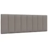 Vidaxl vidaXL Blazina za vzglavje, taupe, 140 cm, blago