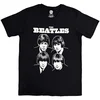 The Beatles Black & White Band Black XL Majica