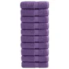 Vidaxl Premium brisače za pranje SOLUND 10 kosov vijolične 30x30 cm 600 g/m2