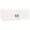 MAISON CHIC Stenska omarica - Zidna omarica bela 80x30x30 cm trdna borovina iu757, (22063077)