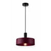 Luster na sajli HAKI 1xE27/60W/230V bordo/crna