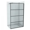 Walk-in COPEN MONTE 100x200 matt black ram 8mm staklo C-02-SB100