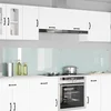 Kuhinjski zid 2 pcs Bijelo 120 x 50 cm Staklo otporno na udarce