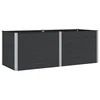Povišena vrtna gredica Crna 250 x 100 x 91 cm