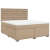 Krevet box spring s madracem cappuccino 180x200 cm umjetna koža