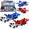 Tovornjak z dvigalom LEAN TOYS 1:55, kovinska kabina