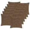 vidaXL Prevleka za blazino 12 kos HOUTEN Svetlo rjava 45 x 45 cm