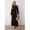 Trendyol Modest Ženska haljina Tctss25Eb00129, Crna