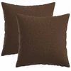vidaXL Prevleka za blazino 2 kos HEERLEN Rjava 30 x 30 cm Blago