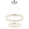 Globo 67387-60 - LED prigušiva visilica na sajli LAUREL LED/60W/230V prozirna + daljinski upravljač