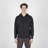 La Terra Muški duks sa kapuljačom Fausto full zip hoody, Crni