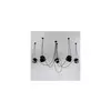 Shilo 9038 - luster na sajli DOHAR 5xE14/15W/230V, u obliku pauka, crne boje