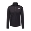 THE NORTH FACE Funkcionalna majica 24/7 1/4 Zip Long-Sleeve T-Shirt črna/bela