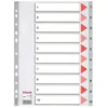 Esselte pregradni karton 1-10 A4 PP, siv (10)