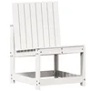 Vidaxl Vrtni stol bel 50,5x55x77 cm trdna borovina