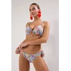 Trendyol Multicolored Floral Patterned Tie Brazilian Bikini Bottom