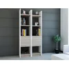 Hanah Home Polica 66,2x150x29,5cm Belo-Krem