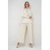 Trend Alacati Stili Ženski komplet bluza i pantalone Alc-X12832, Bež