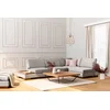 Atelier del Sofa Ugaona garnitura Tulip 97x80x313cm Svetlosiva