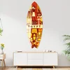 WallXpert dekorativna daska za surf od pleksiglasa Mvsf23M, šarena ilustracija sa simbolima Egipta, 32 x 100 cm