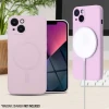 Onasi silikonski ovitek MagSafe za iPhone 14 Pro Max - mat roza