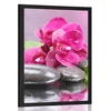Plakat orhideja s pridihom počitka - 30x45 black