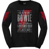 David Bowie Majica Hammersmith Odeon Unisex Black 2XL