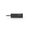 NEDIS CAGB22935BK, Stereo audio adapter, 3,5 mm muški, 6,35 mm ženski, Niklovani, ABS, Crni