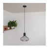 Lestenec na kablu SOLANO 1xE27/15W/230V črna/zlata