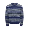 Only & Sons Pulover ONSAIDEN modra/grafit/bela