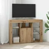 vidaXL Kotna LED TV omarica Umetni hrast 108 x 40 x 68 cm
