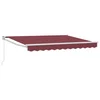 Povlačivi tende Tamno crvena 3 x 2 m 100% Poliester i Aluminij